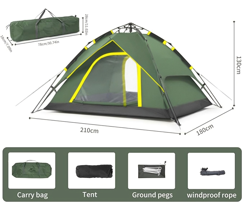 Campingwise | paraplu-tent| stevig, snel en waterdicht